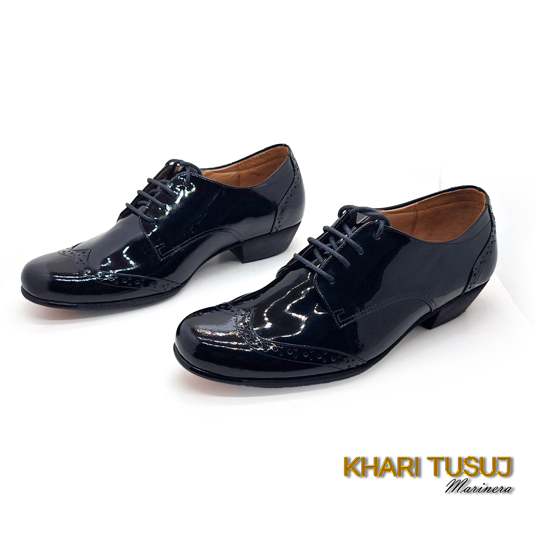 Derby "Estelar" - Brogue Cuero Charol