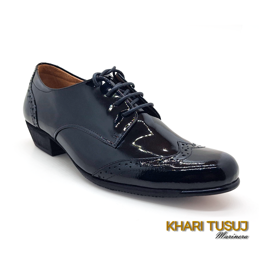 Derby "Estelar" - Brogue Cuero Charol